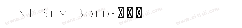 LINE SemiBold字体转换